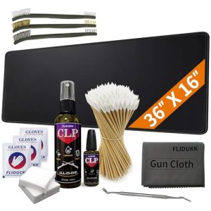 Oversized Mat CLP Oil Gun Cleaning Kit, 12Ga 9mm 5.56mm Bore Cleaner for Gun Supplies | Gun Cleaning Supplies with Gun