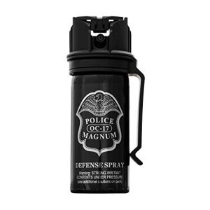 POLICE MAGNUM Max Strength Pepper Spray for Self Defense - 16ft Range - Portable & Effective - Made in USA - 1 Pack 2oz