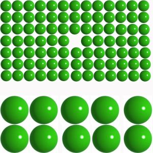 Byrna 100 x 68 Cal. Nylon Paintballs Ammo for Self Defense | |7 Grams Reusable Seamless 68 Caliber Paintballs for Byrna