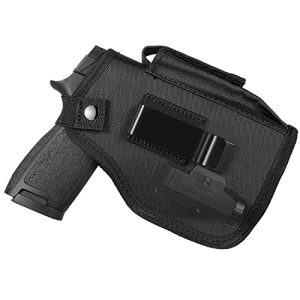 Concealed Carry Holster with Mag Pouch Fits Pistols with Light/Laser | Universal IWB/OWB Holsters for Men and Women | R